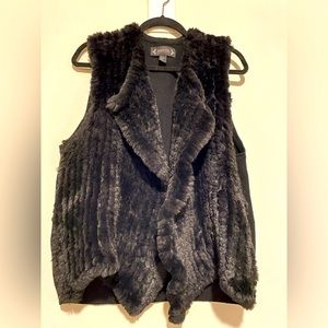 Nannette faux fur /sweater vest
